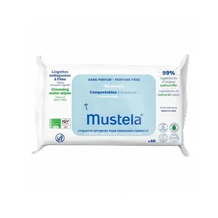 Mustela Mustela Biodegradable Wipes 60 Units