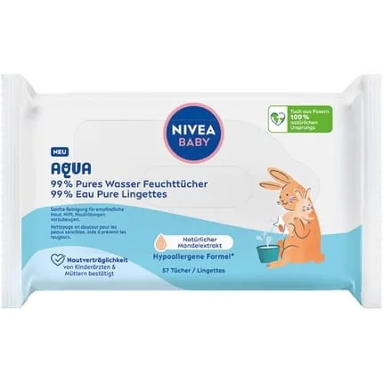 Nivea Nivea Baby Wet Wipes 99 Aqua 57 S