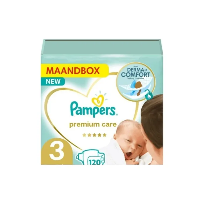 Pampers Premium Care Size 3 Diapers 120 Count