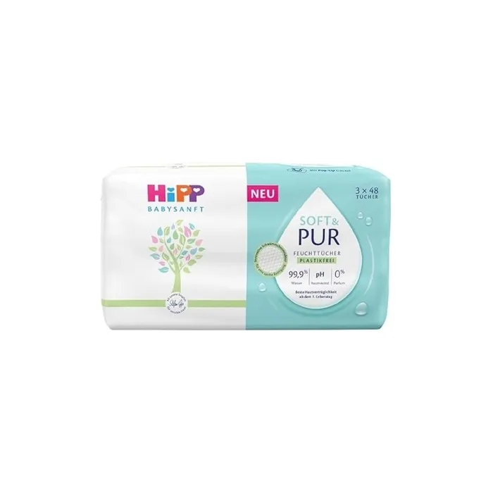 Babysanft Soft and Pure Wet Wipes 48 Pieces - Pack of 3