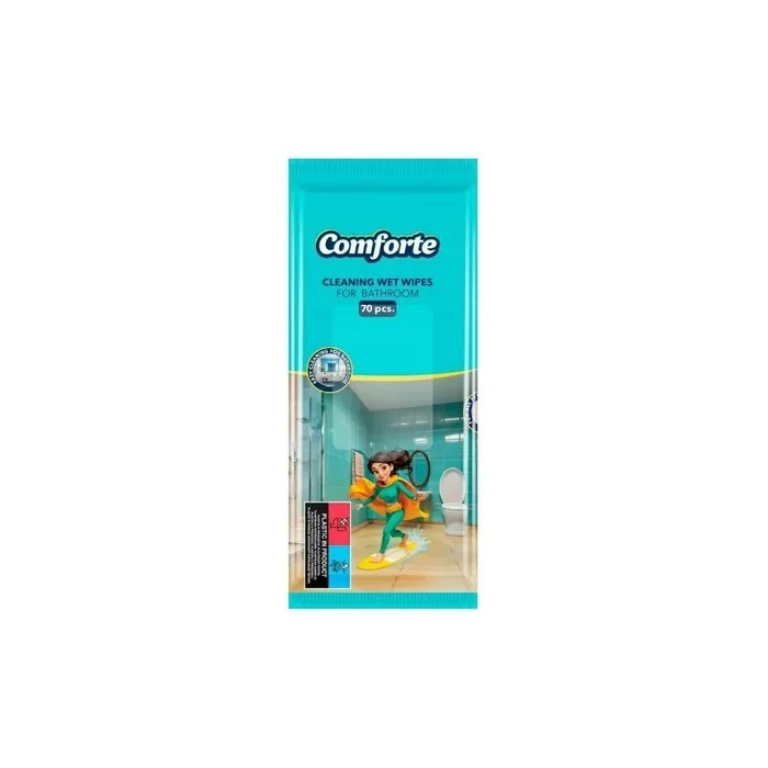 COMFORTE Wet Wipes for Bathroom 70 Pieces
