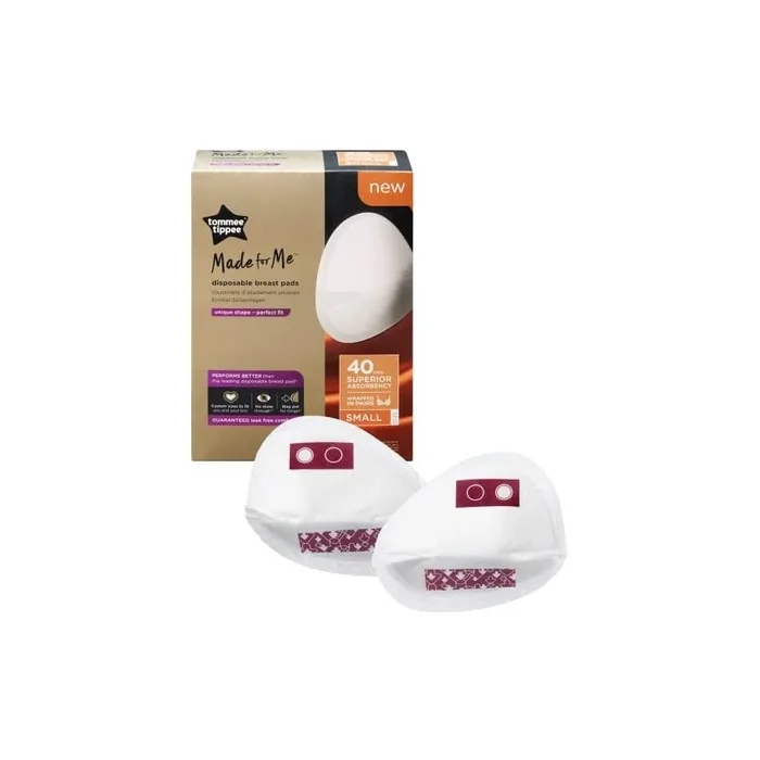 Tommeetippeemade For Me Daily Disposable Breast Pads, Small, 40 Pack, Soft