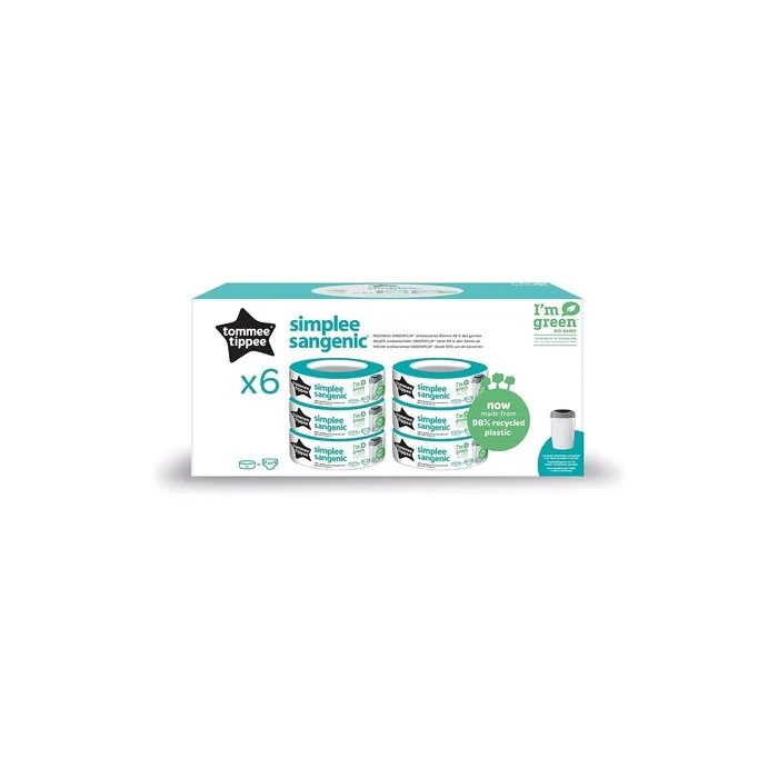 Tommee Tippee Simplee Sangenic Nappy Bin Refills, Sustainably Sourced