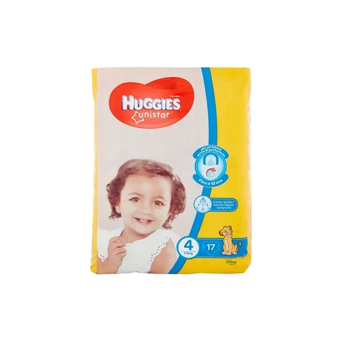 Huggies Unistar Diapers Size 4 (7-14 kg) 18 Diapers