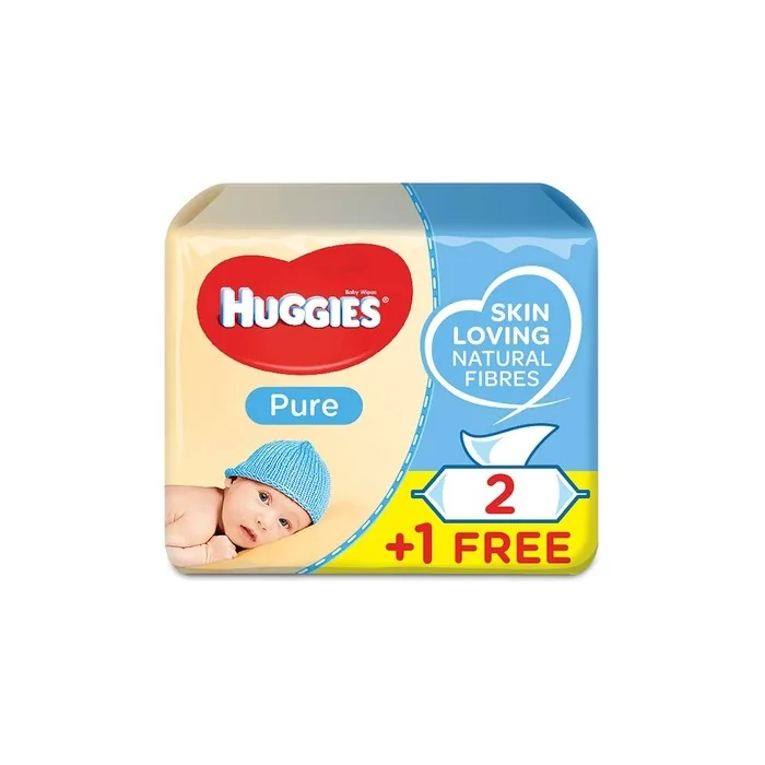 Huggies Pure Triple Wipes