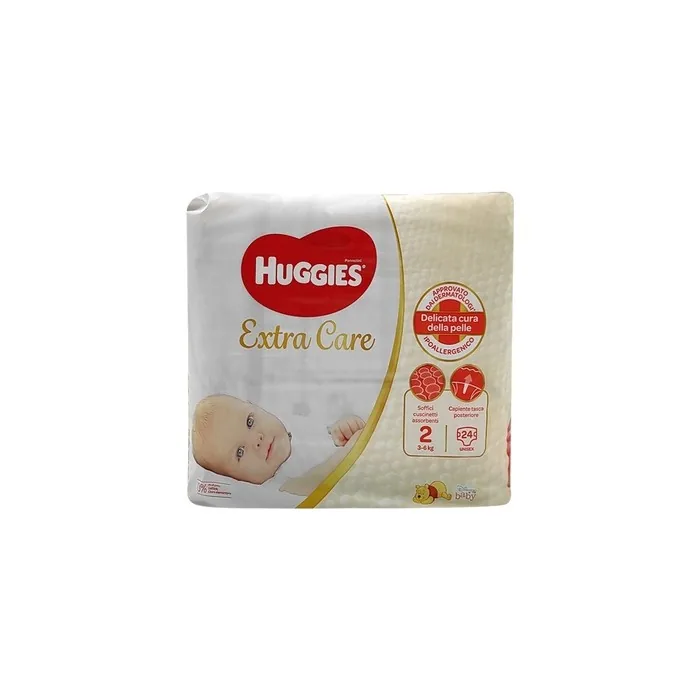 Huggies Extra Care Diapers X 24 Size 2 36 Kg