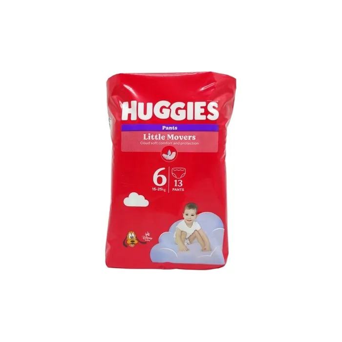 Huggies Diapers for Boys and Girls Disposable Diaper 15kg 25kg Multicolor 13 Pieces