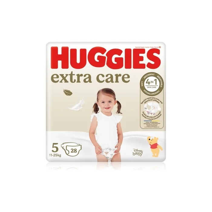 Huggies Extra Care Size 5 Disposable Diapers 1125 Kg 28 Pcs