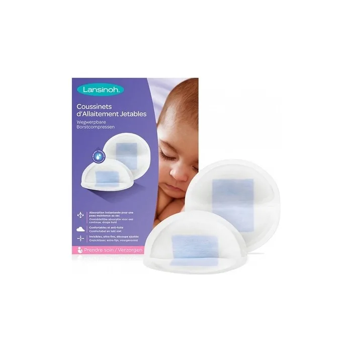 Lansinoh 60 Disposable Nursing Pads Ultra-Absorbent and Comfortable