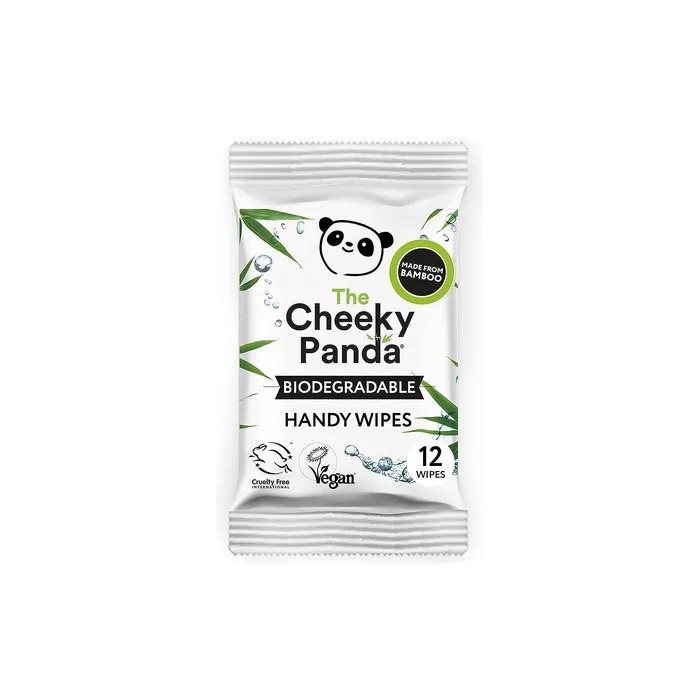 The Cheeky Panda Handy Wipes White Unscented 12 Count