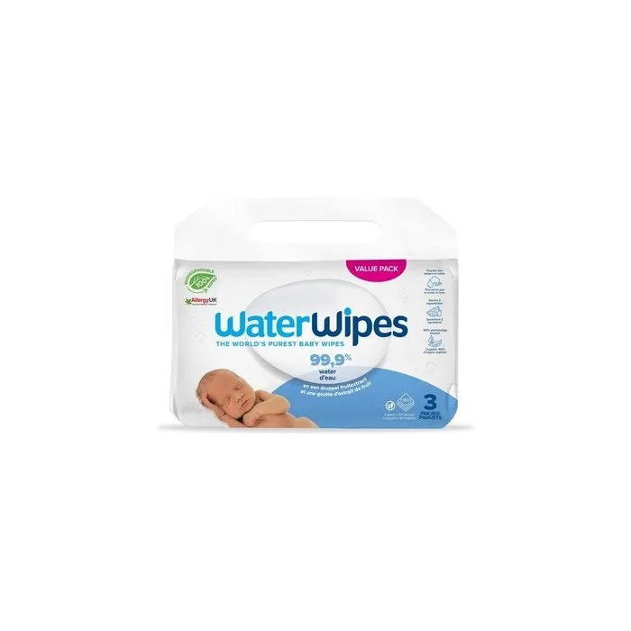 Cleaning Waterwipes Sachets Pack Waterwipes 180 Units