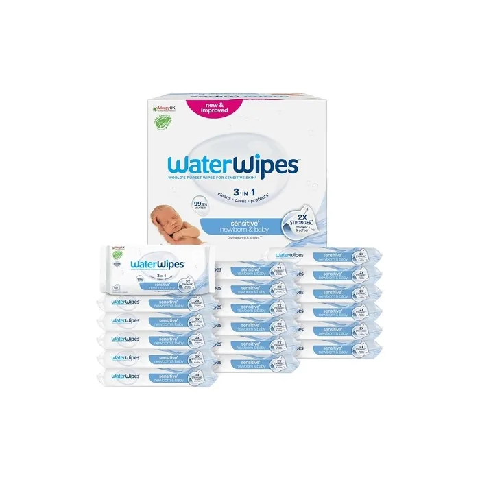 Waterwipes Sensitive Newborn & Baby Wipes 1080 Count