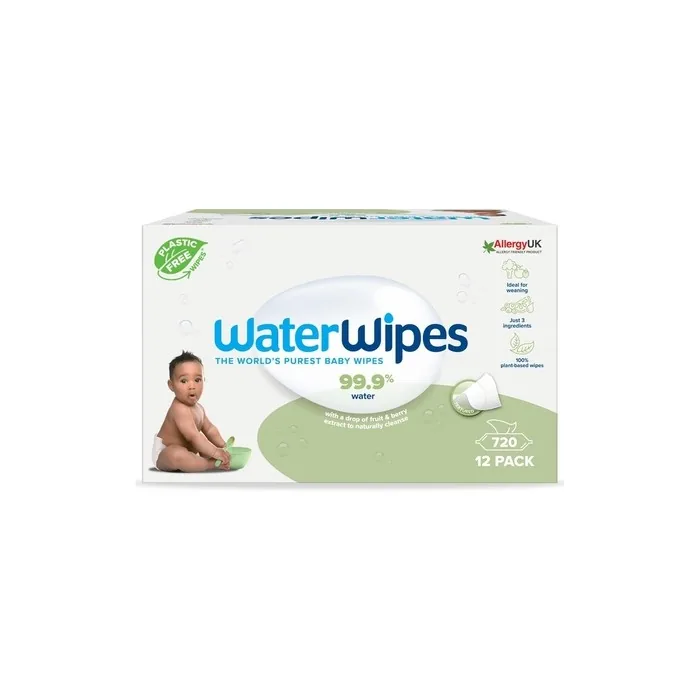 Waterwipes Plasticfree Textured Clean Toddler & Baby Wipes 720 Count Pack Of 12
