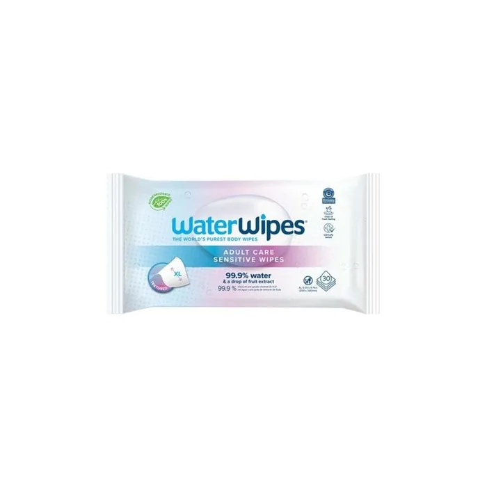 Waterwipes Adult Sensitive Wipes - 30 Wipes