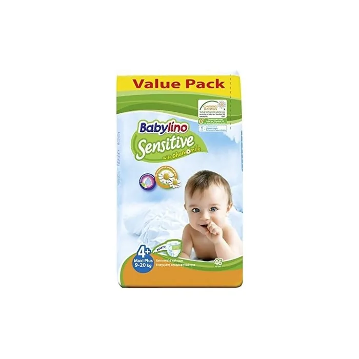 Babylino Sensitive Economy Nappies Size 4+ 46 Pieces