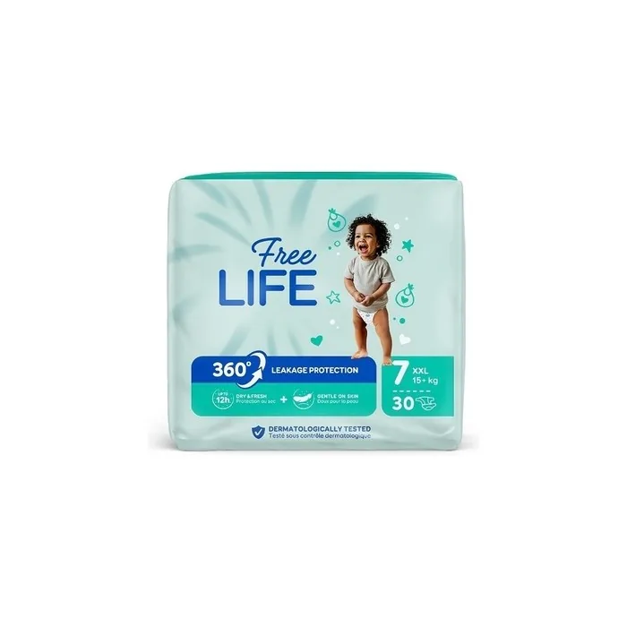 Ontex Freelife Sirius XXL Disposable Diapers 15+ kg - Pack of 30