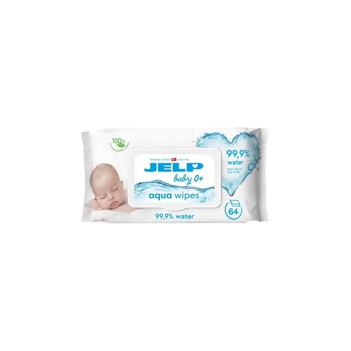 Jelp Aqua Wipes Moisturizing Baby Wipes 0 64 Pieces