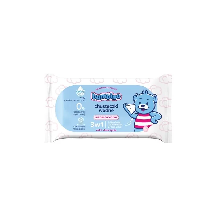 Bambino Wet Wipes 3 In 1 57 Pieces