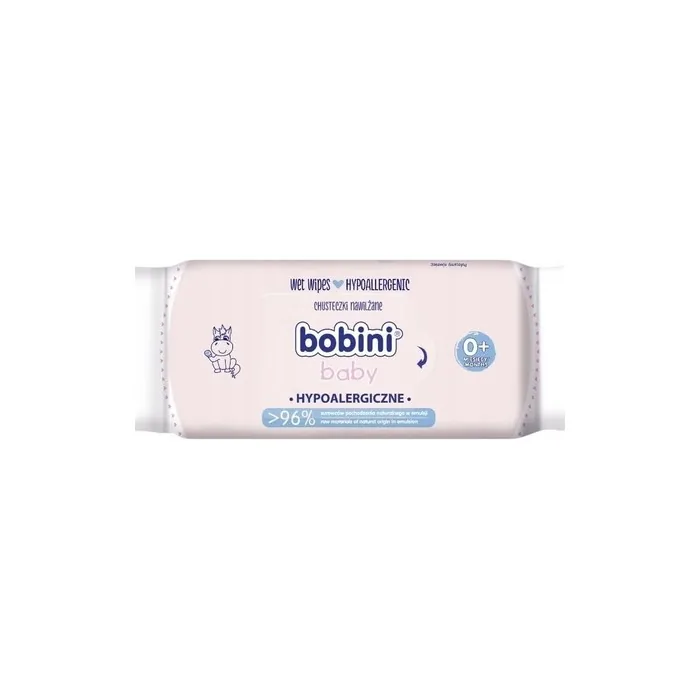 Bobini Baby Hypo-Allergenic Wet Wipes Sensitive Leather 60 Count