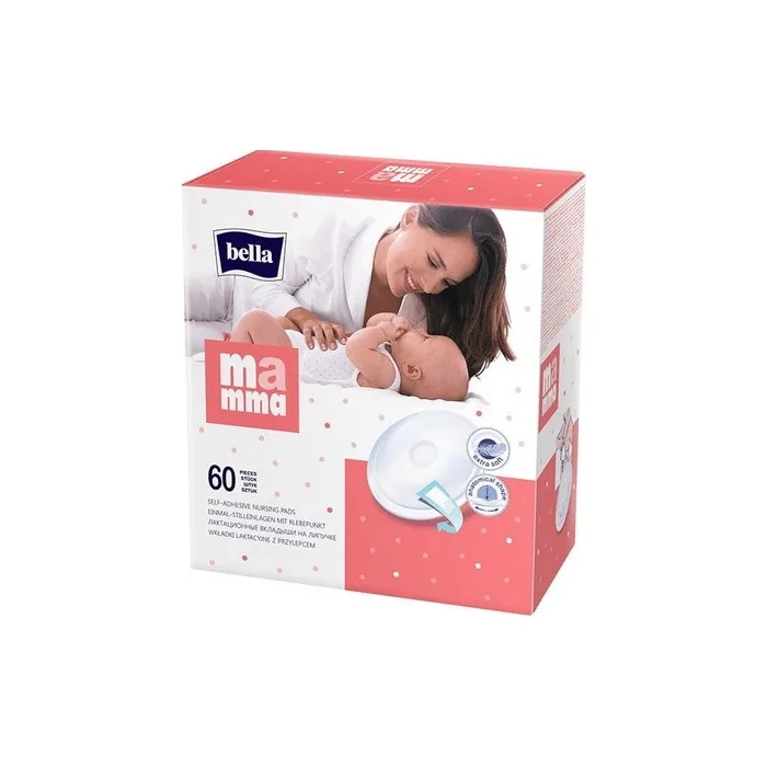Bella Mamma Breast Pads With Adhesive 60 Pieces