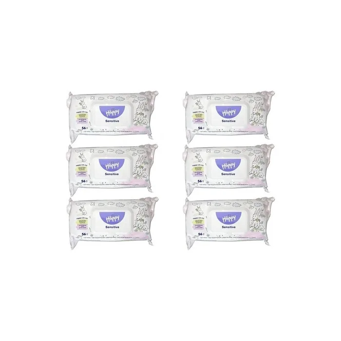 Bella Sensitive Wet Wipes with Lid - Pack of 56