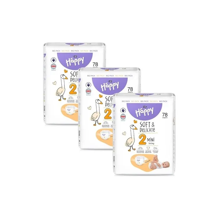 bella baby Happy Diapers Size 2 Mini 3-6kg 234 Pieces