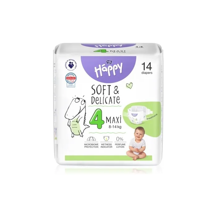 Bella Baby Happy Soft&Delicate Size 4 Maxi Disposable Diaper 814 Kg 14 Pcs