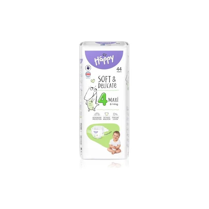 Bella Baby Happy Soft&Delicate Size 4 Maxi Disposable Diaper 814 Kg 44 Pcs