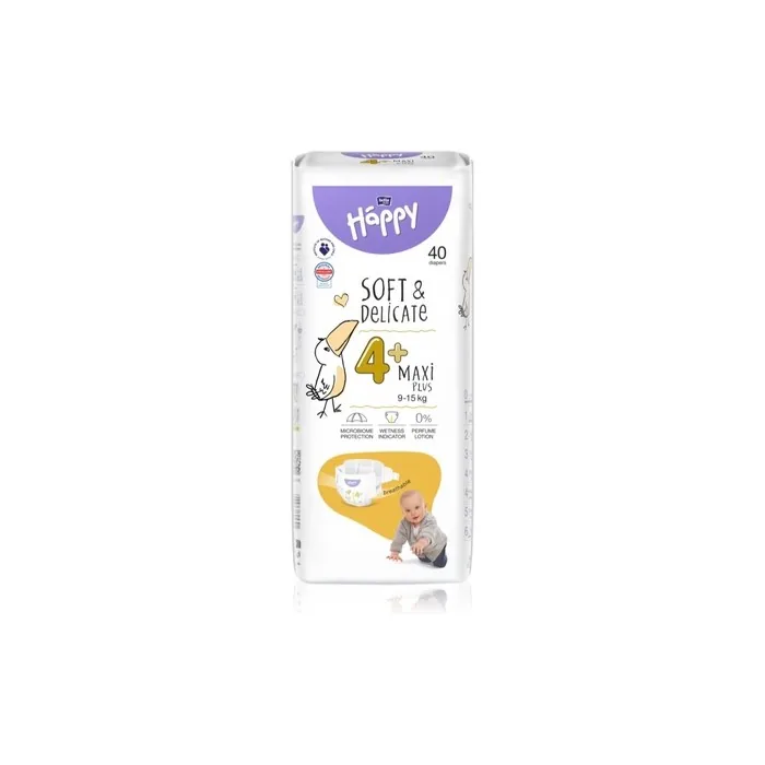 Bella Happy Soft&Delicate Size 4 Maxi Plus Disposable Diaper 915 Kg 40 Pcs