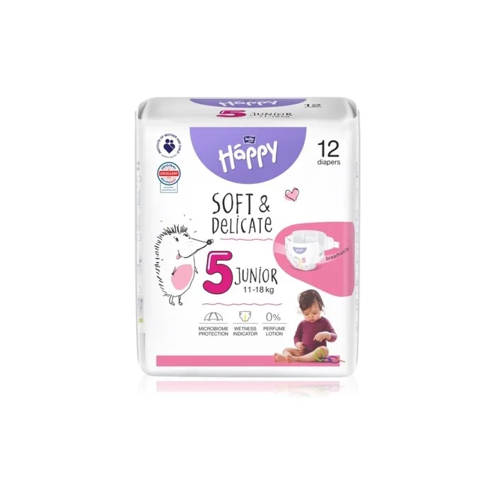 Bella Baby Happy Soft&Delicate Size 5 Junior Disposable Diaper 1118 Kg 12 Pcs