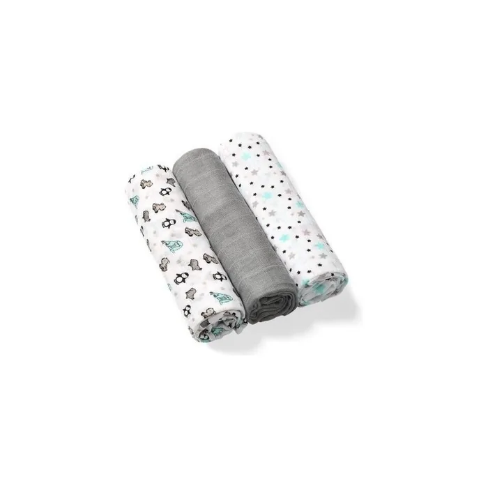 BabyOno Grey Bamboo Diapers