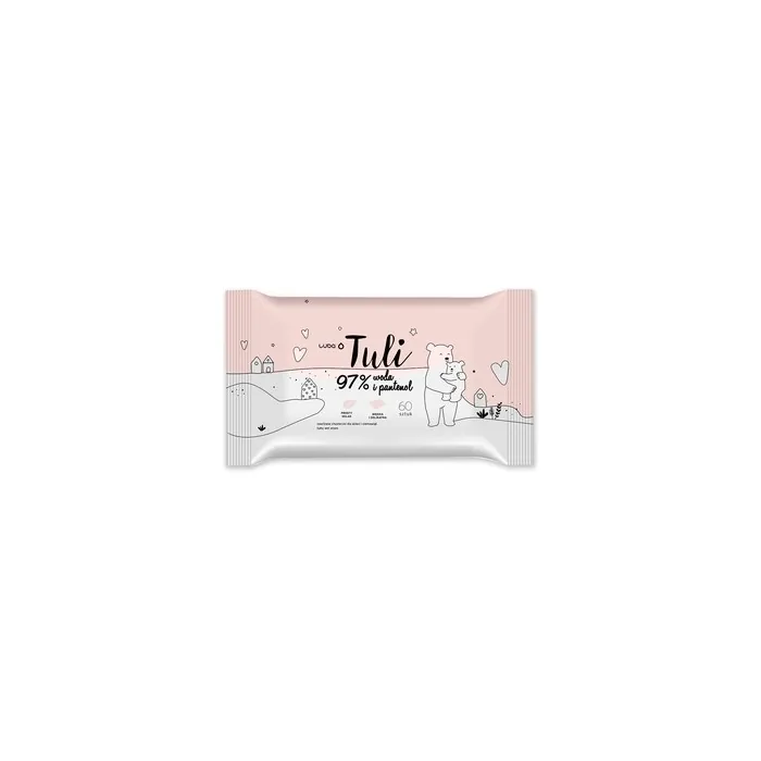 Luba Tuli Moisturizing Wipes For Children With Water And Panthenol - 60 Pieces