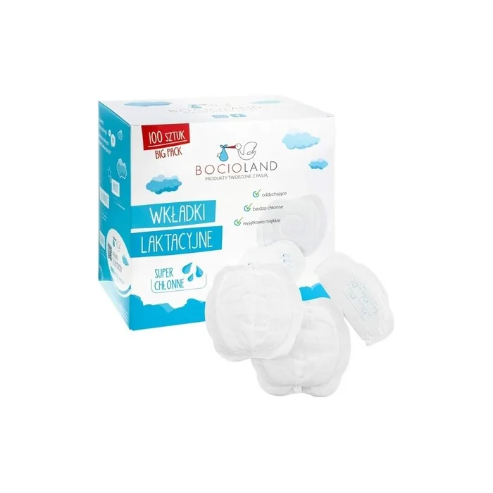 Bocioland Nursing Pads Big Pack Absorbent 100 Pieces