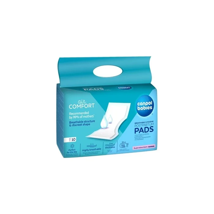 Canpol Babies Breathable Postpartum Pads - 10 Pieces