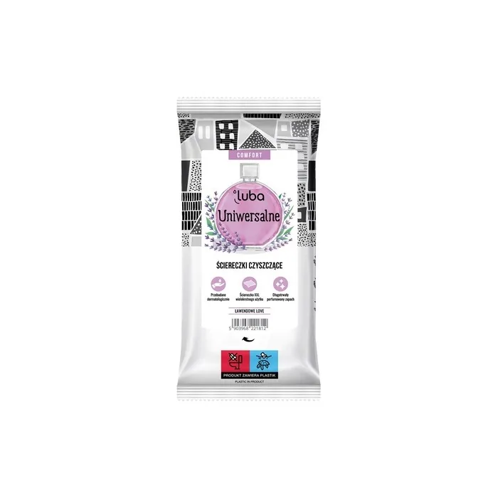 Luba Comfort Universal Cleaning Wipes Scented Lavender - 32 Pieces