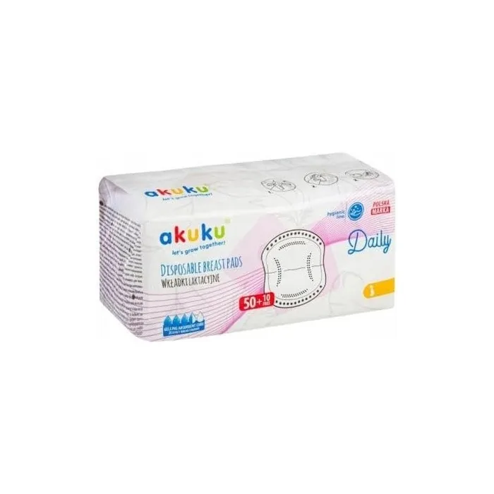 Akuku Absorbent Nursing Pads Daily 60 Count