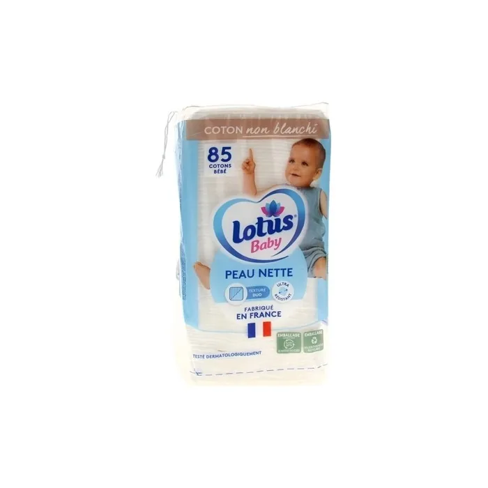 Lotus Baby Clean Skin 85 Cotton Pads Gentle And Soft For Baby's Skin