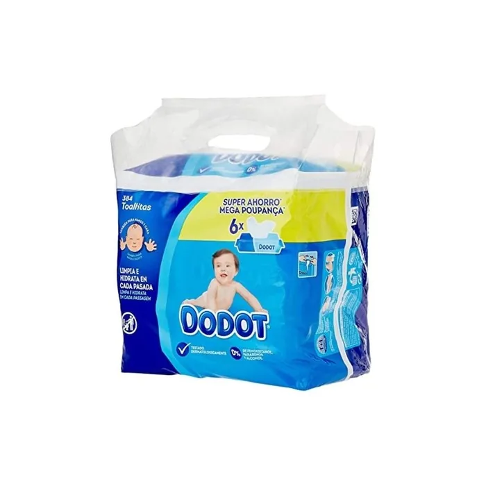 Dodot Baby Wipes 64 Count - Pack of 6