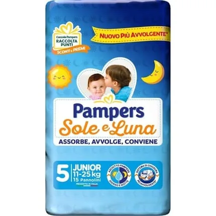 Pampers Sole & Luna Junior Size 5 1125 Kg Nappies