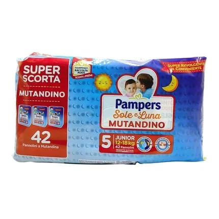 Pampers Sole E Luna Mut Trio X 42 Junior Tgl 5r Tgl 5 Diapers
