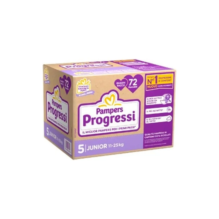 Pampers Progress 5 Junior Diapers 76 Pieces