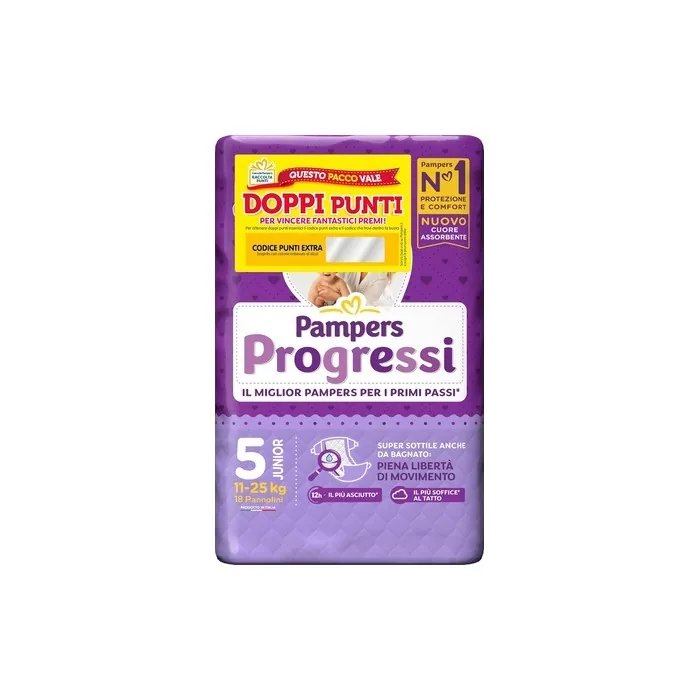 Pampers Progress Junior Size 5 Diapers