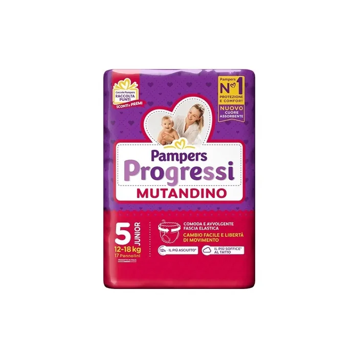 Pampers Progressi Junior Training Pants Size 5 (12-18 kg) 17 Diapers