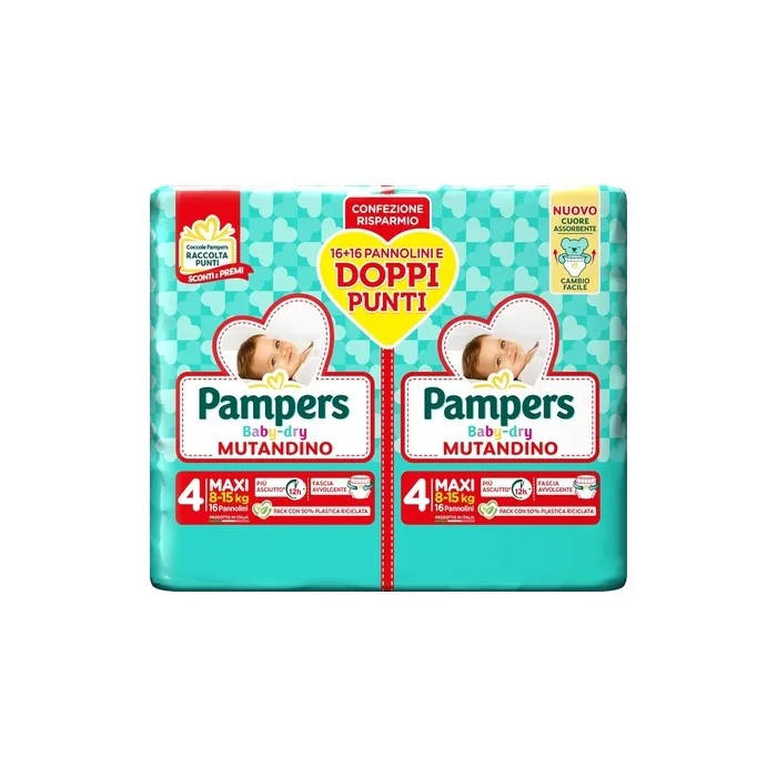 Pampers Baby Dry Maxi Pants Size 4 32 Diapers
