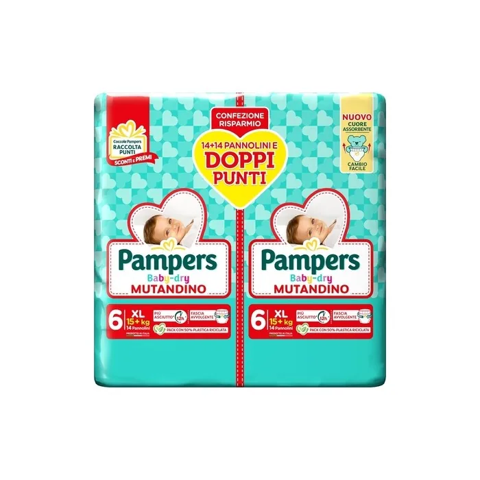 Pampers Baby Dry Extra Large Pants Size 6 15 Kg 28 Diapers