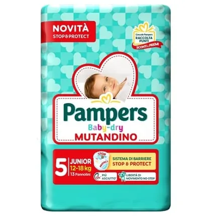 Pampers Baby Dry Multi Pack Of 13 New Junior Size 5 Diapers