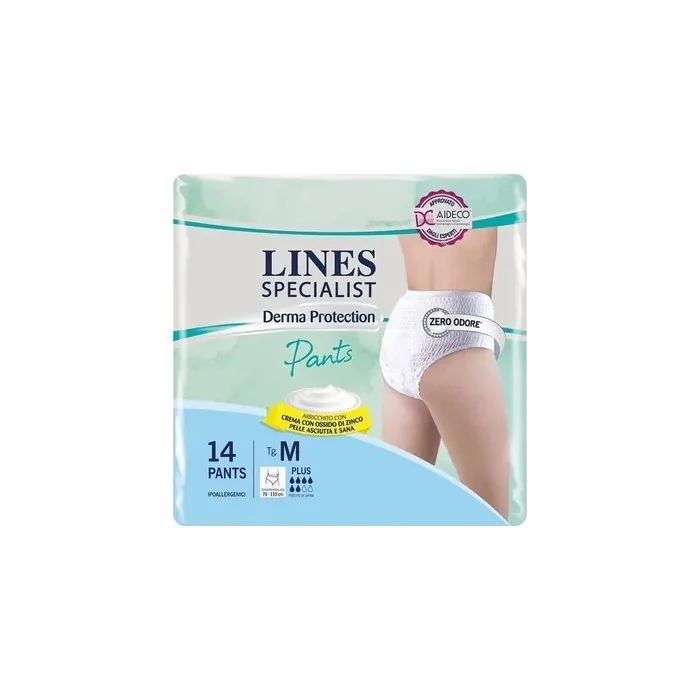 Fater Spa Incontinence Pants Lines Specialist Derma Pants Plus Size M 14 Pieces