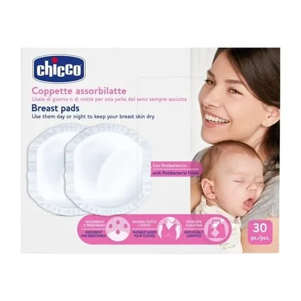 Chicco Breast Pads Lactation Inserts 30 Pieces