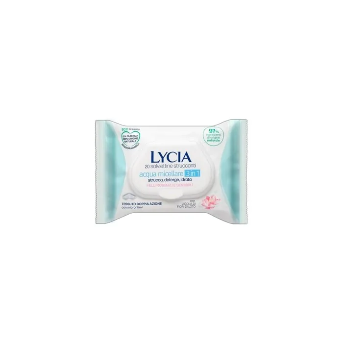 Lycia Wet Wipes With Lotus Flower 20 Pack