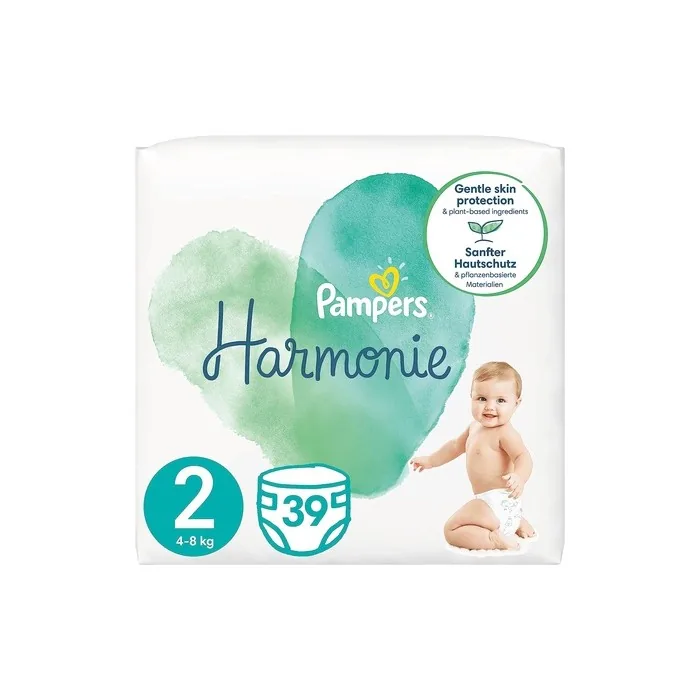 Pampers Harmonie Gentle Skin Protection Size 2 Nappies 39 Count